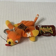 1997-98 TEENY WEENIE MEANIES Plush Keychain SPLAT THE ROAD KILL CAT