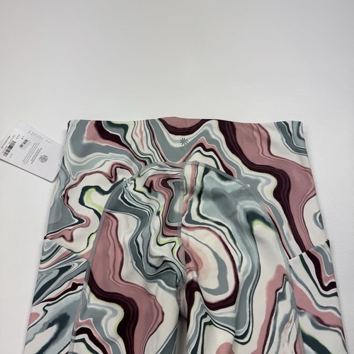 NEW! Women’s Athleta Ultimate Stash Pocket Printed Capri Leggings Size Large - 第 5/6 張圖片