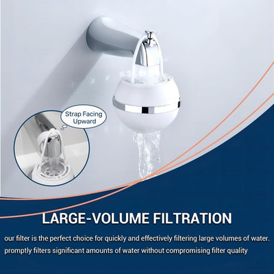 Bath Filter for Tub Faucet,Bathtub Kinder Water Filter,Hard Water Softener,Re...