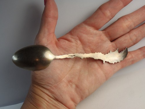 Vintage Sterling Souvenir Spoon Jackson's Birthplace Nashville Tenn. 16.2 Grams - Picture 9 of 14