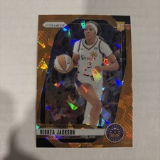 2024 Prizm WNBA Ice Orange #60 Rickea Jackson Rookie RC Los Angeles Sparks