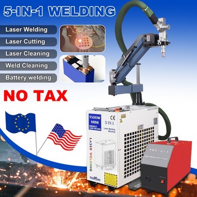 5-in-1 1500w Handheld Metal Laser Welding Machine Battery Welder Laser Cleaner