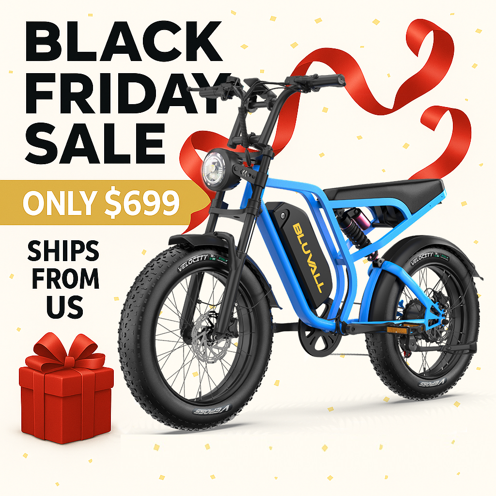 Electric Bike for Adults 52V 1500W 60Miles 31MPH 20'' Fat Tire Mountain Off Road