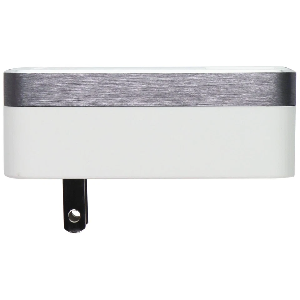 Qmadix Chaqueta Completa Metal Doble Puerto USB-C y USB-A 3.0 PD Adaptador de Carga - Blanco Foto 3 de 4