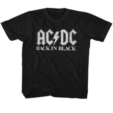 ACDC Music Back In Black 2 YOUTH Short Sleeve T Shirt XL 18-20