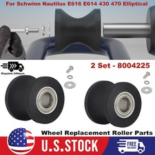 2 Set 8004225 Wheel Roller Kit For Schwinn Nautilus E616 E614 430 470 Elliptical