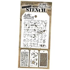 Tim Holtz Mini Layered Stencil Set 3/Pkg-Set 3