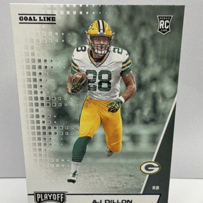 2020 Panini Playoff Goal Line Parallel Rookie - AJ Dillon Green Bay Packers #227
