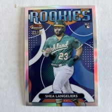 2023 Topps Finest Rookies - Shea Langeliers #FRD-6 (RC) Variation Refractor 3/99
