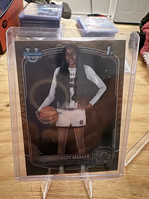 Topps Bowman Chrome U 1st Agot Makeer South Carolina Gamecocks Basketball #CPA-7