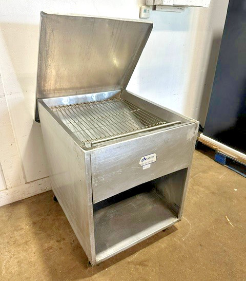 "AVALON AFG24" COMMERCIAL 24 x 24 DONUT  GLAZER TABLE WITH SCOOP, RACK AND LID