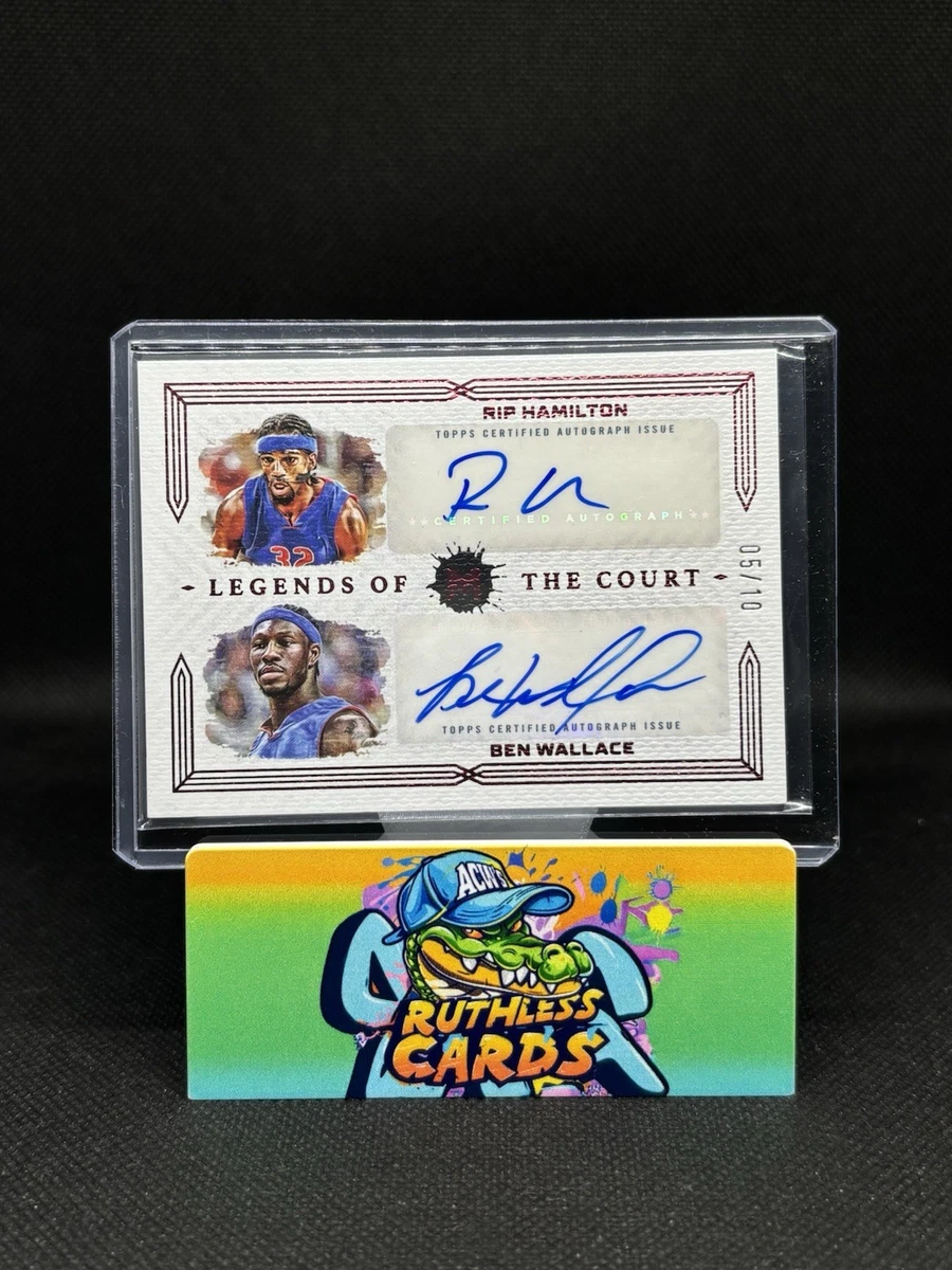 Ben Wallace Basketball Autographed Sports Trading Cards