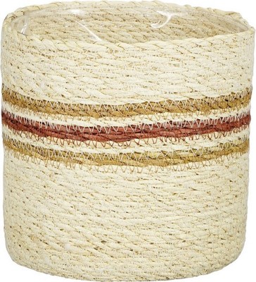 Mica Übertopf Korb Jameson Ø 18 x 18 cm Seegras gelb  Topf