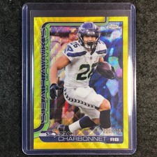 2025 Topps Chrome Football ZACH CHARBONNET Base Yellow Wave 220/275 #279