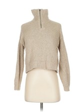 Hollister Women Brown Turtleneck Sweater XS