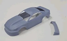 ABS-LIKE RESIN 3D PRINTED 1/25 2000 MUSTANG NEW EDGE OUTLAW BODY W/ WING