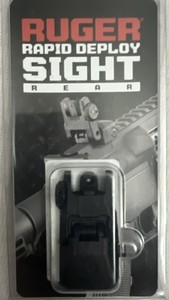 Ruger Rapid Deploy Rear Folding Rifle Sight Windage Adjustable Black 90415