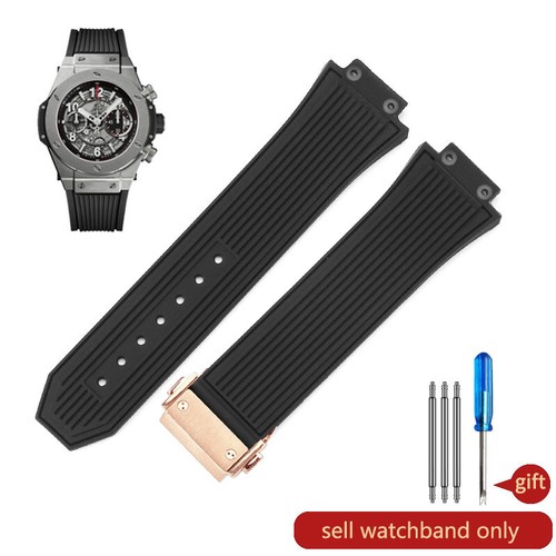 Watch Strap Band Rubber Silicone Watchband Bracelet For Hublot Watch Big Bang - Bild 26 von 49