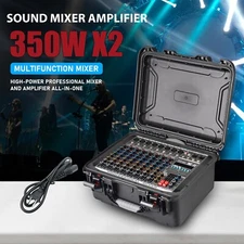 Pro 8 Channel Mixer w/Power Amplifier 700W w/Bluetooth Sound Package Powertable