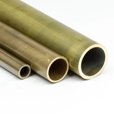 Tubo de latón Ø 48x4 mm Ms58 longitud seleccionable tubo redondo perfil barra hueca