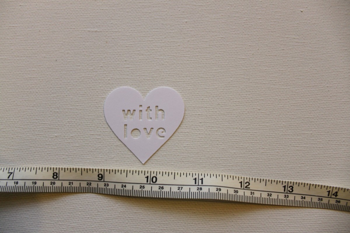 20 Martha Stewart die cut punches With Love heart white | eBay