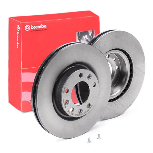 KIT DISCHI E PASTIGLIE FRENO ANTERIORI BREMBO FIAT 500X 1.4 1.6 2.0 D - Foto 2 di 10