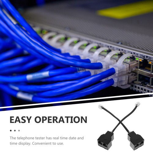 2 Pcs Telephone Line Connector Cable for Telephones - Zdjęcie 9 z 12