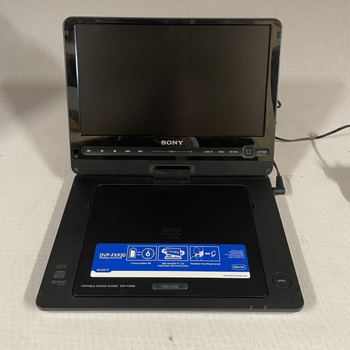 Sony 9inch Portable DVD Player Region 1 Black DVPFX930 With Mains