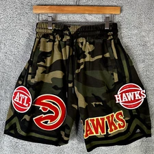 Pro Standard Atlanta Hawks Camo NBA Stitched Basketball Shorts Men's Small