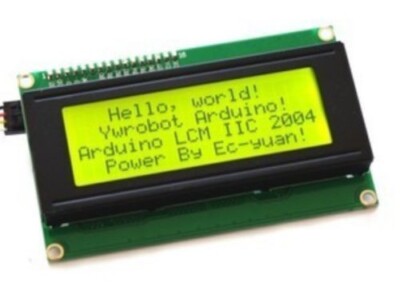 New Yellow IIC I2C TWI 2004 20x4 Serial LCD Module Display Arduino compatible