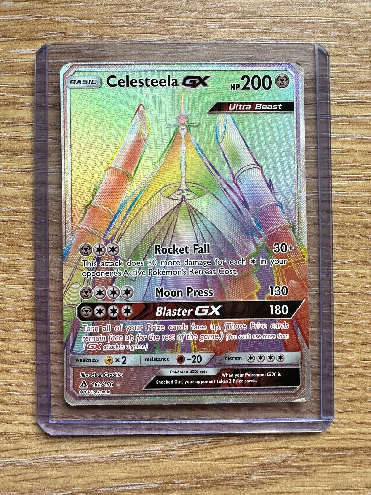 Mavin  Pokémon Celesteela GX 162/156 Rare Rainbow Ultra Prism