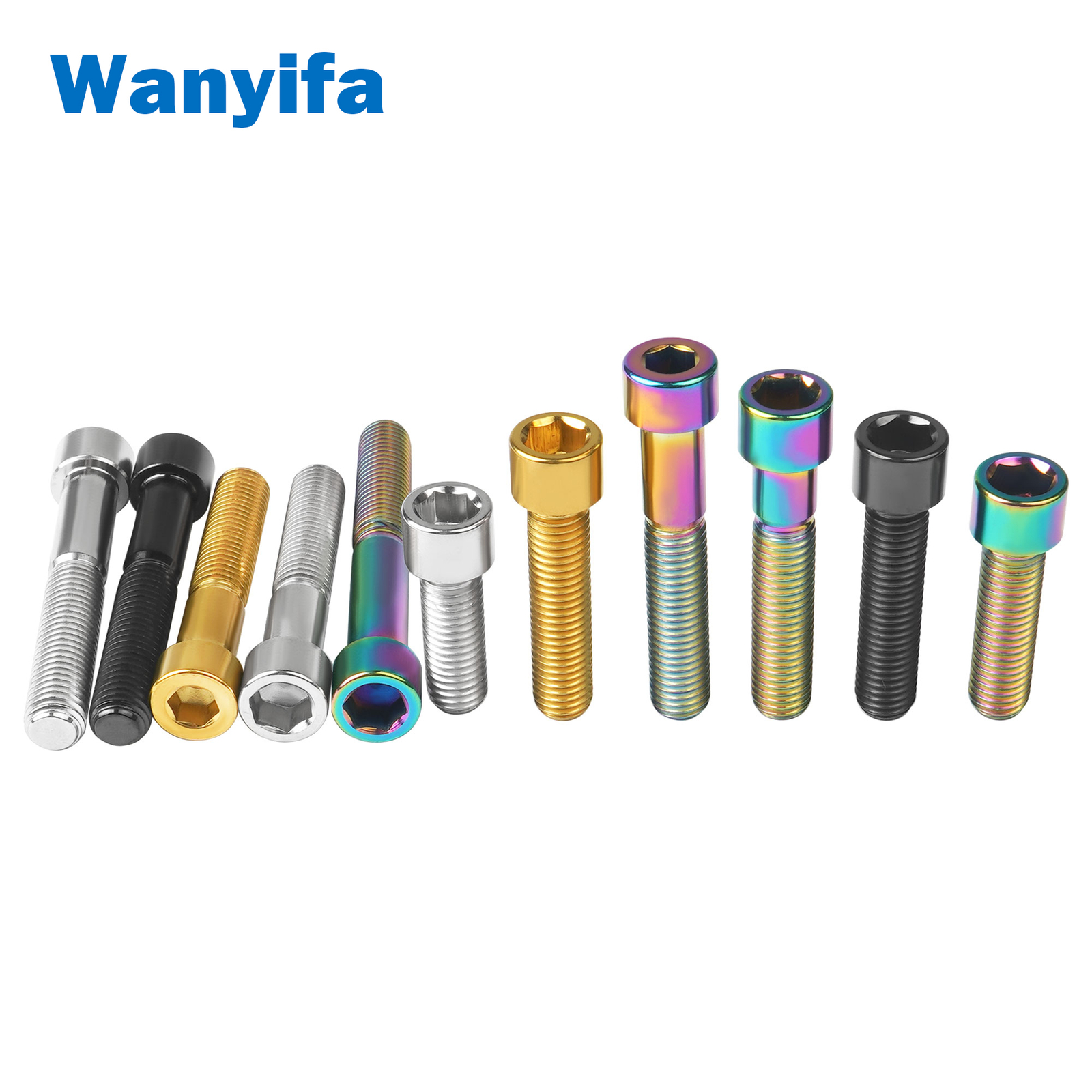 Bulloni A Stelo Manubrio In Lega Di Tanio - Vi Esagonali - Foto 3