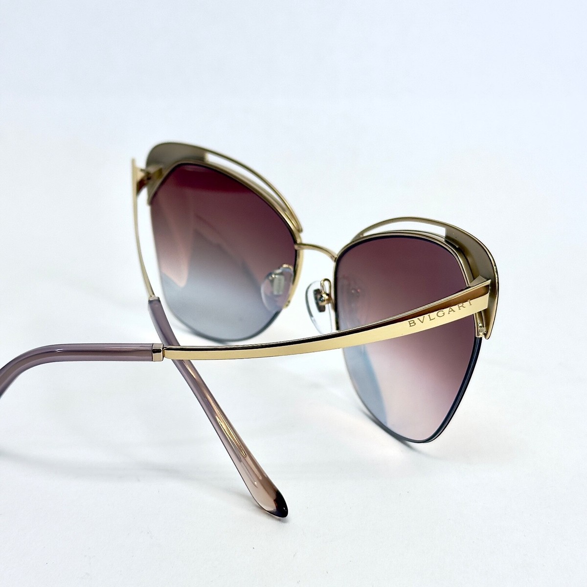 BVLGARI Serpenti BV6161 Pink Gold Mirrored Enamel Snake Scales
