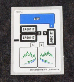 60117 INSTRUCTION BOOKLET & ORIGINAL STICKERS ONLY For # Set 60117 ~ Lego City ~