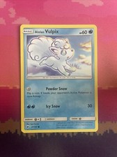 Pokemon Card Alolan Vulpix Burning Shadows Common 27/147 Near Mint