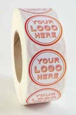Custom Circle Labels and Stickers, On a Roll Custom Printed Label with Logo