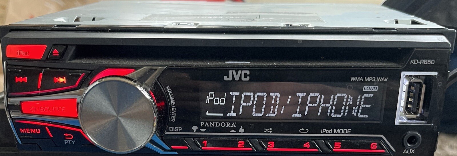 JVC KD-R650 Head Unit AM FM CD AUX | eBay