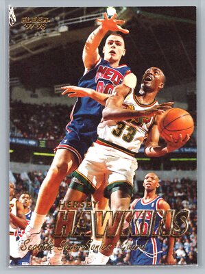 1997-98 Fleer Hersey Hawkins #129 Seattle SuperSonics | eBay