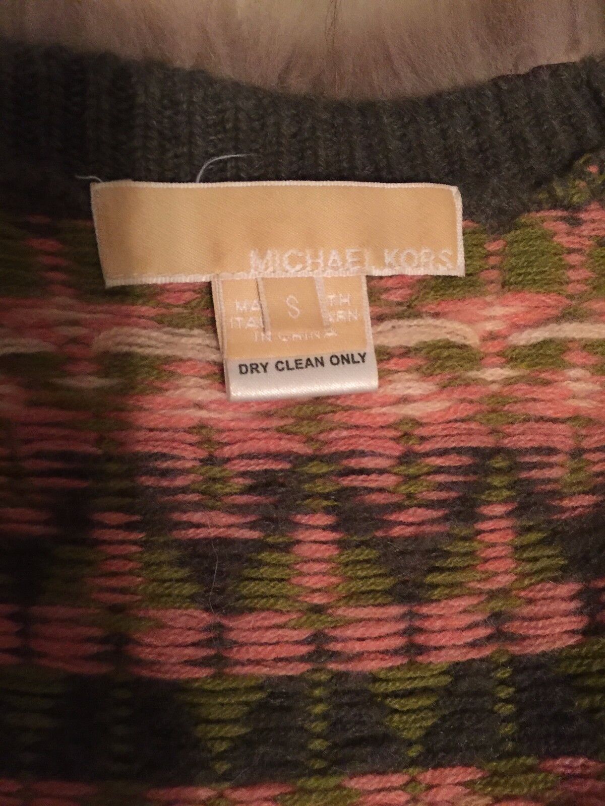 Michael Kors collection multi color cashmere racc… - image 5