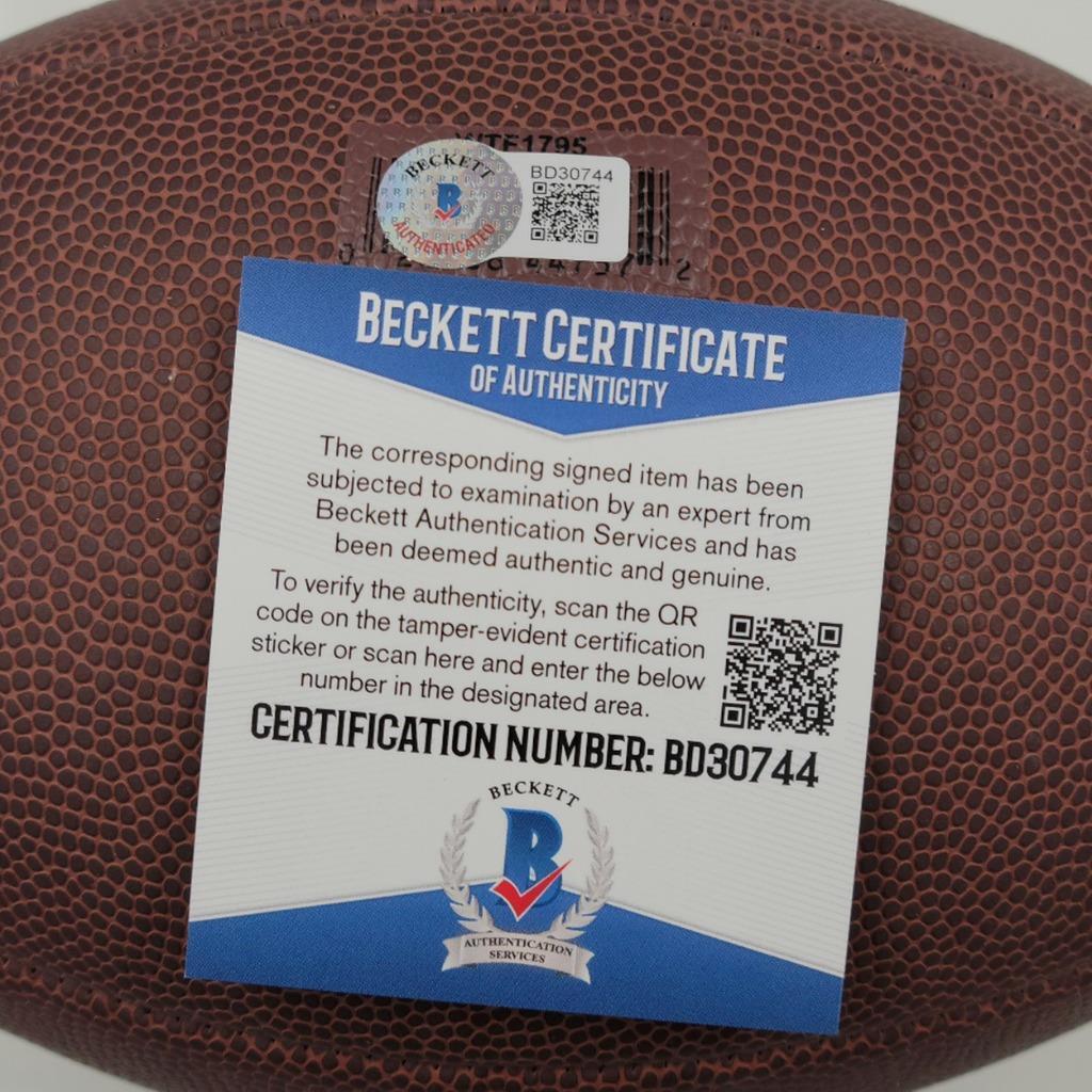 Michael Vick signed Wilson NFL Replica Football Falcons Autograph