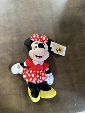 Walt Disney World Minnie Mouse Bean Bag Plush tags attached C5