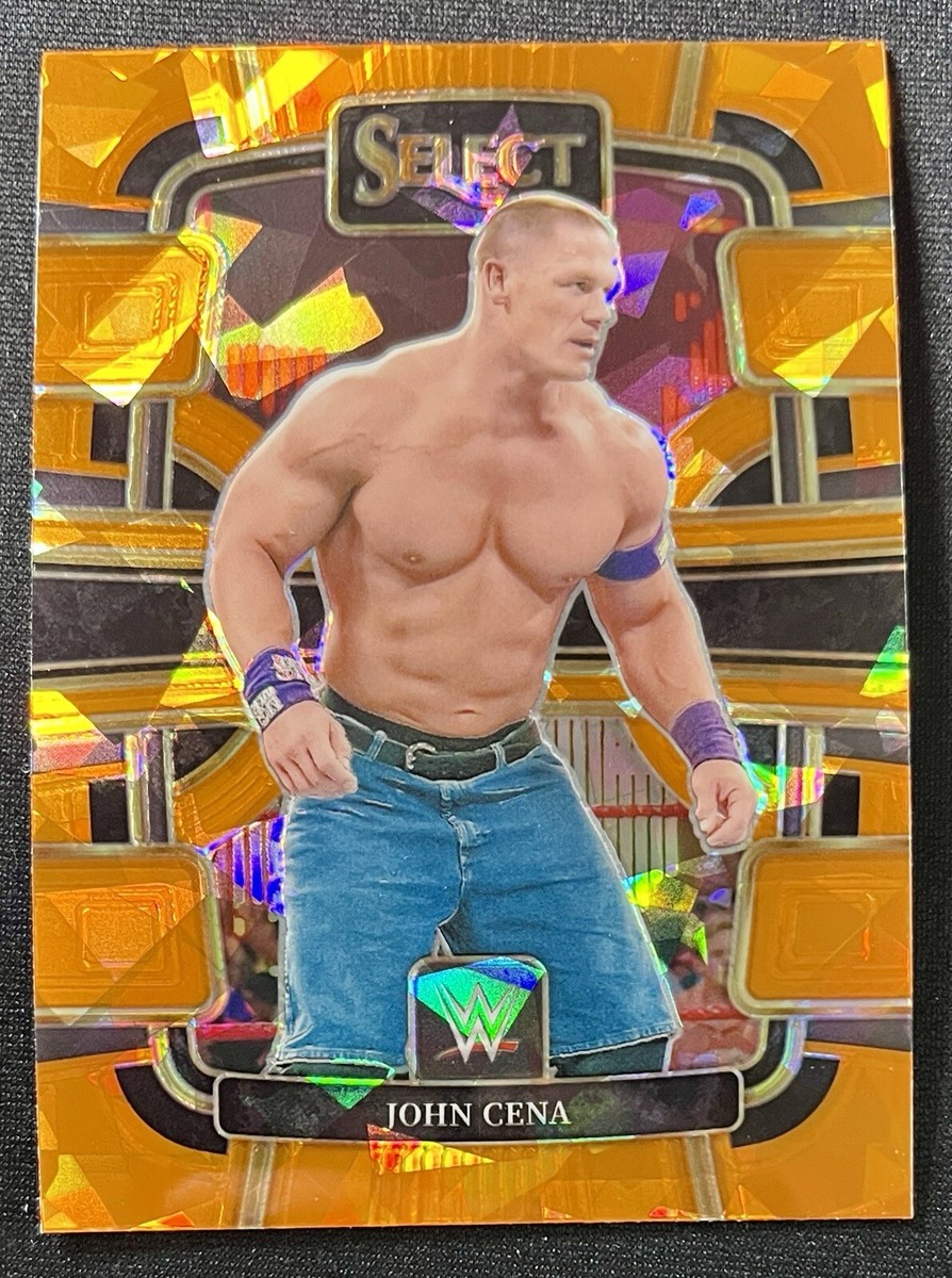 John Cena 2024 Panini Select WWE CONCOURSE ORANGE ICE PRIZM Card
