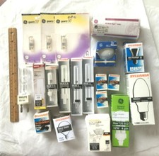 GE Sylvania Lot of 20 Assorted Light Bulbs 20708, 21272, T, 20MR, 14821, AS38