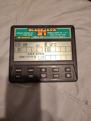 Radica Pocket Blackjack 21 Electronic Handheld Game Model 1450 
