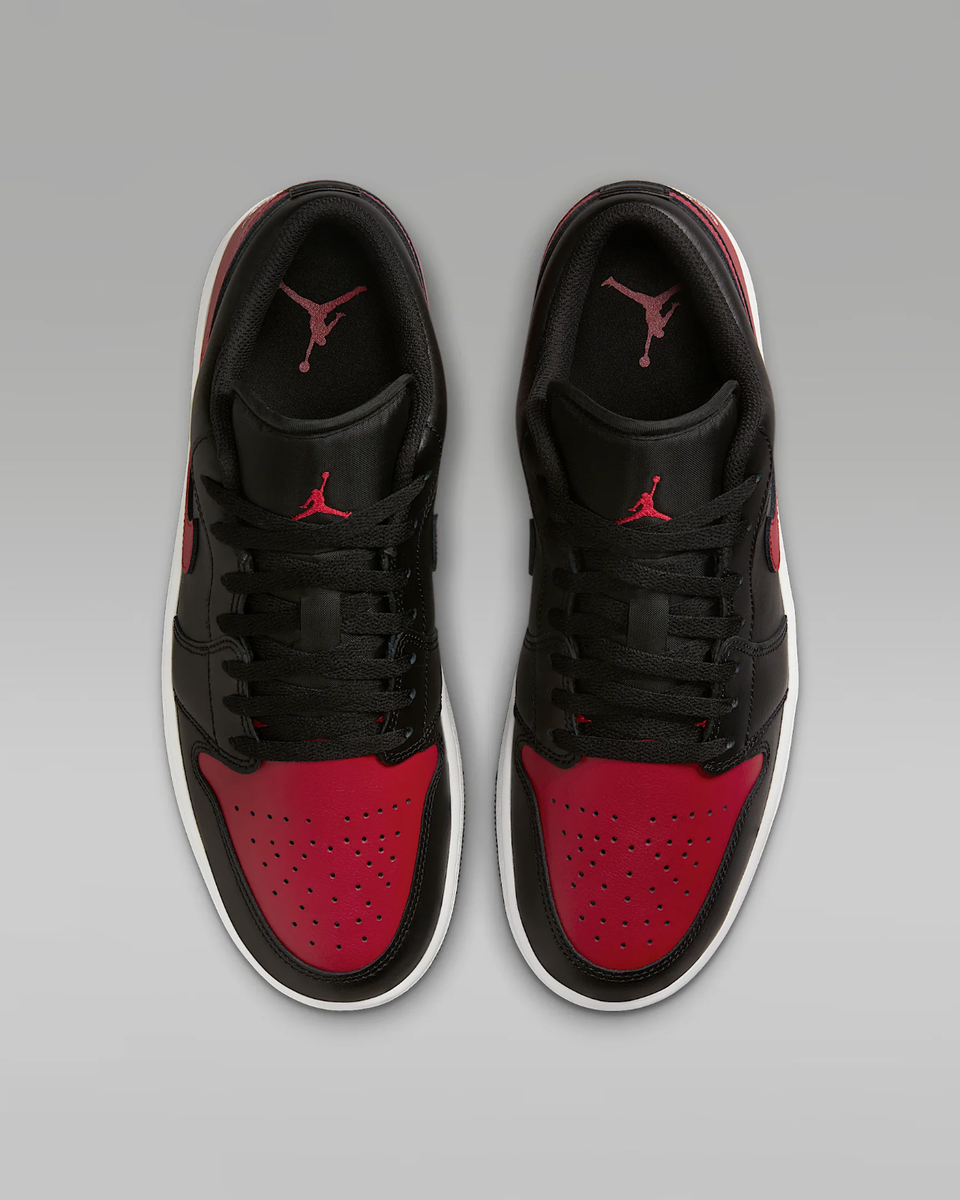 rrrです Nike AIR JORDAN 1 LOW Men's Sneaker Shoe Retro Black/Red