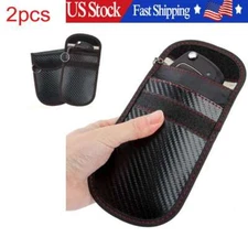 2pcs Faraday Bag For Key Fob Cage Protector Car RFID Signal Blocking 2025