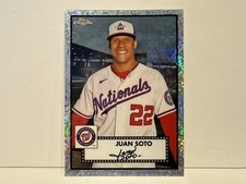 JUAN SOTO 2021 Topps Chrome Platinum Anniversary Mini-Diamond 70th /70 Baseball!