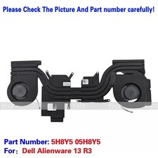 New For Dell Alienware 13 R3 CPU Graphics Heatsink Fan Assembly 5H8Y5 05H8Y5