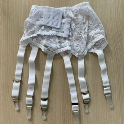 Lace White Garter Belts for Women for sale | eBay