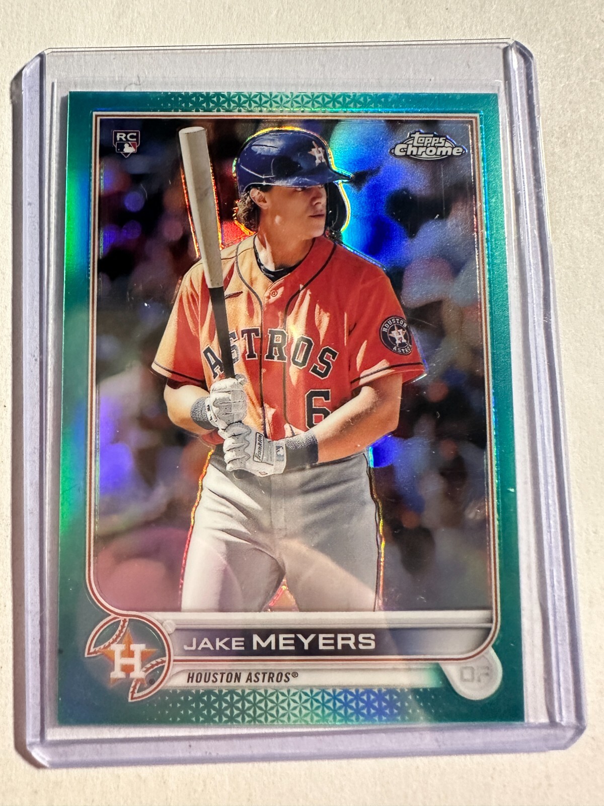 K123,892 - 2022 Topps Chrome Aqua Refractors #114 Jake Meyers #/199